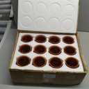 Nuogo 12 Pcs 12 oz Cantaritos De Barro Mexicanos Cantaritos Shooters Taco Tuesday Mexican Clay Cup Cocktail Cups for Tequila Margaritas Mojitos Tazas