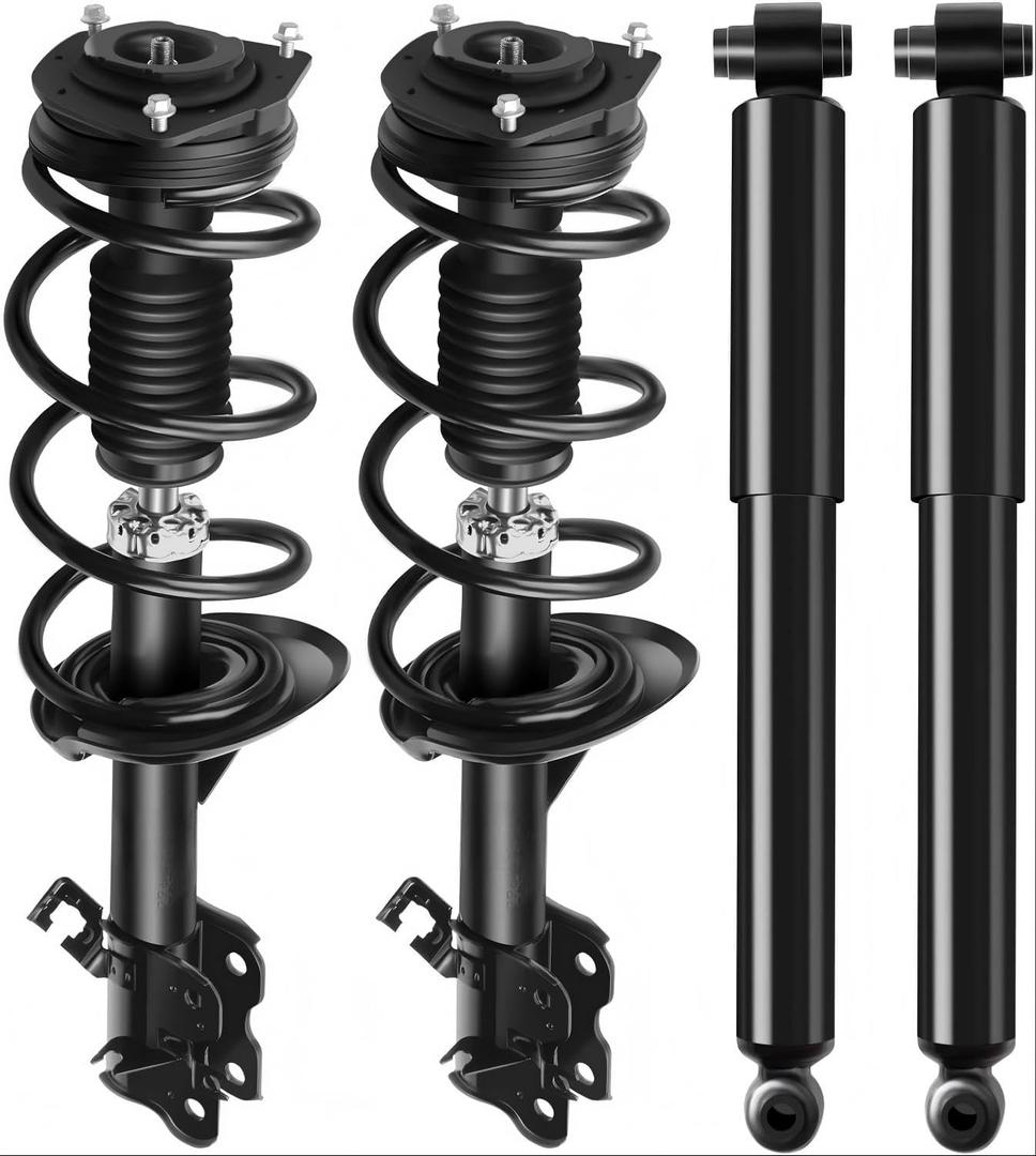 SCITOO Front and Rear Shock Absorber Assembly Fit for 2012-2013 for Nissan Rogue, Complete Shock and Strut Assembly Kit Fit for 172898 172897 349097 4PCS