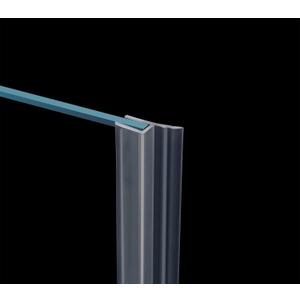 Glass Door Side Seal Strip 100 Inch Frameless Shower Door Side Sweep for 3/8 in Frameless Glass Door