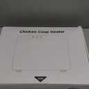 TIMEBAL 2025 Smart Chicken Coop Heater with Adjustable Temperature Remote Control, 200 Watts Radiant Heat Flat Panel Heaters for Winter Heating,Adaptable to Timer and Temp Controllers (Black) (12.4''x15.9''x5.5'')