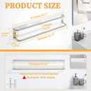 Alise Double Towel Bar,32 Inch Towel Racks for Bathroom, SUS304 Stainless Steel Towel Bar for Bathroom Wall,Quick Drying Bathroom Towel Holder,Long Bath Towel Hanger,Brushed Nickel