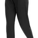 TNNZEET Women's Joggers with Pockets - High Waisted Sweatpants Tapered Leg Drawstring Lightweight Athletic Pants, XXL