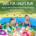 Inflatable Swimming Pool for Kids with Sprinkler, 67x41x32in Family Size Backyard Summer Water Play