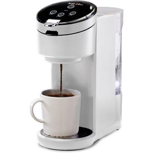 Instant Pot K-Cup Pod Compatible Single Serve Coffee Maker with Reusable Pod and Bold Setting, 8-12oz, 40oz Reservoir, White
