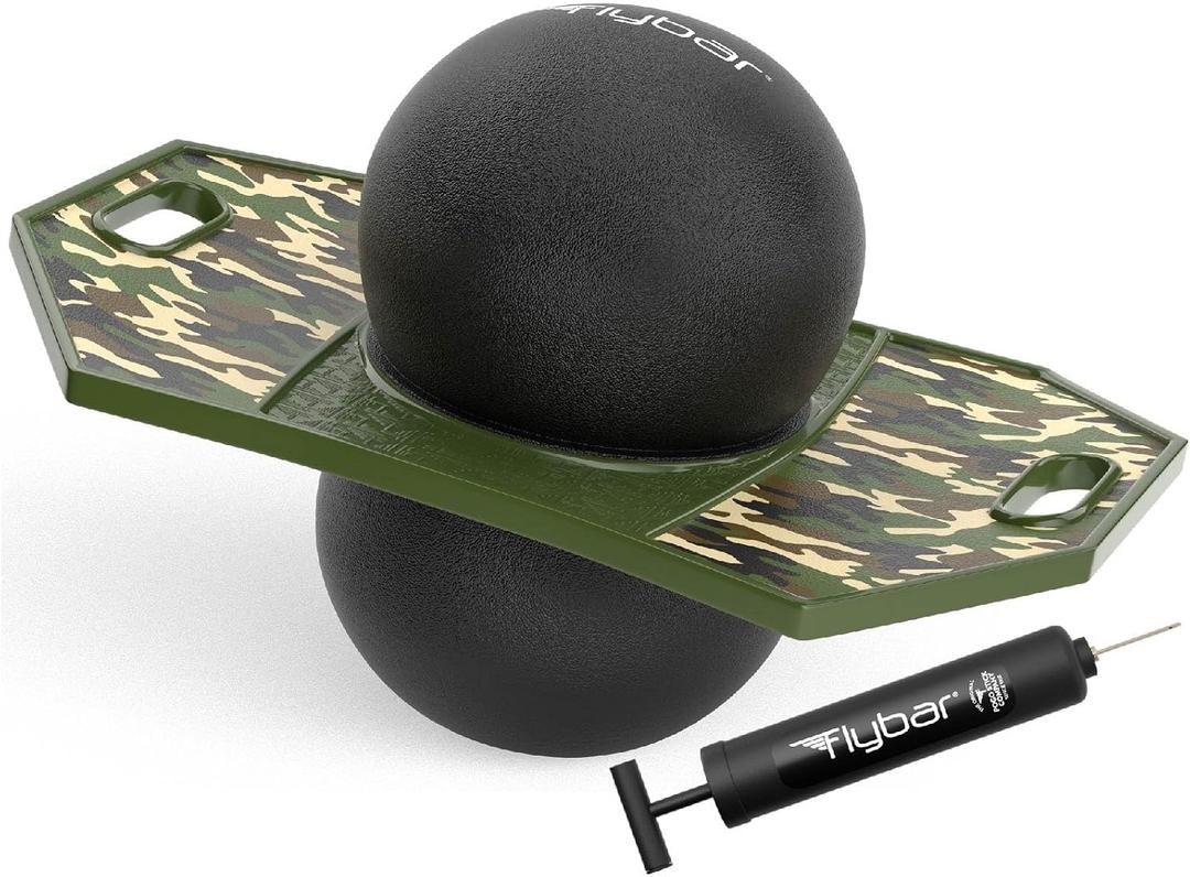 Flybar Pogo Trick Ball for Kids – Balance Bounce Board with Anti-Slip Deck – Pump Included - Indoor & Outdoor Toys for Boys and Girls Fun Way to Reduce Screen Time Supports up to 160 lbs – Ages 6+