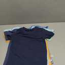 HonestBaby 7-Pack Short Sleeve T-Shirts 100% Organic Cotton Unisex, Rainbow Gems Blues, 18M