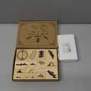 Lord Of Maps Fantasy Map-Making Stamp Kit 16-Piece Rubber Stamp Set for TTRPG, World Building, Battle Maps, Journaling, Arts & Crafts - Mountains, Hills, Volcano, Lake, Compass Rose