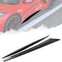 C8 Side Skirts Rocker Panels Guard Pair Fit for 2020-2025 Corvette C8 Z51 Stingray，ABS Plastic Hydro Dipped Carbon Fiber C8 Corvette Accessories