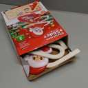 RCOOS Santa Climbing Toy Set Electric Light Slide Climbing Toys for Automatic Stairs,Playful Santa Race Game Christmas Roller Climbing Toys with LED Light and Music for Toddlers Boys Girls