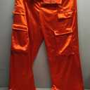 CALEBGAR Womens Cargo Pants Casual High Wasited Wide Leg Parachute Pants with Pockets, 2XL