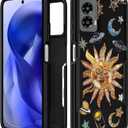 for Moto G 5G 2024 Case Women - Cute Girls Phone Cover Girly Kawaii Aesthetic Unique Design Sun Stars Heavy Duty Protective Shockproof Military Grade Teens for Motorola Moto G 5G 2024 Cases