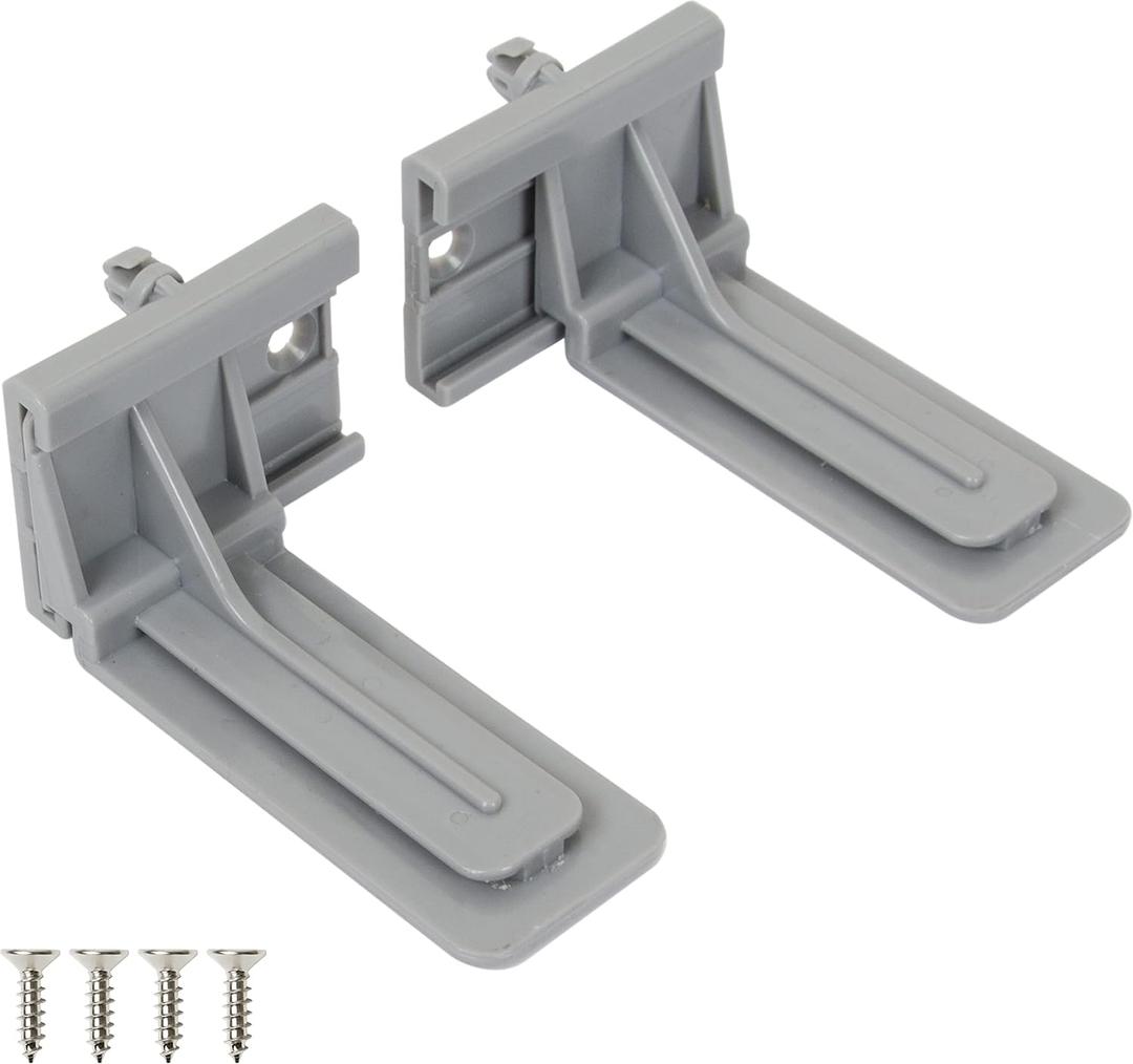 TOUCH Rear Mounting (5 Pairs, 10 Pcs) for Undermount Soft-Close Drawer Slides Socket, Drawer Track Back Mount Brackets for Face Frame Cabinets Drawer Gildes