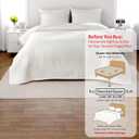 Oversized Queen Quilt Set102"x106" Soft Washed 3-Layer Lightweight Bedspread with Multi-Lock Quilting,Minimalist Nordic Bedding,All-Season Quilt Set for Spring & Summer,(1 Quilt + 2 Shams)Cream White