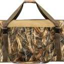 12 Slot Duck Decoy Bag with Carrying Padded Shoulders Hunting Blind Camo Printing Duck Decoy Bag with Smart Mesh Bottom Drainage System