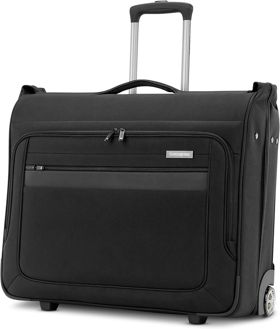Samsonite Ascella 3.0 Softside Expandable Luggage with Spinner Wheels, 2W Garment Bag, Black