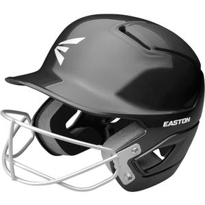 Easton | Alpha Batting Helmet with Facemask | T-Ball/Fastpitch Softball | Multiple Sizes/Colors (Large/X-Large (7 1/8" - 7 3/4"), Black)
