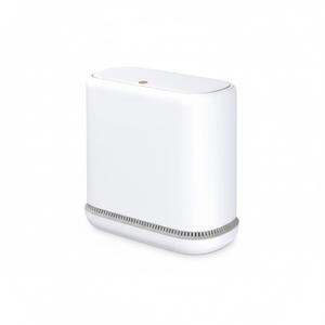 MOPALL Dog Proof TrashCan with Lid, 3.3 Gallon Slim Bathroom Garbage Bin with InnerBucket, Fits Standard 4 Gallon Bags, Odor Sealing Diaper Pail for Nursery, Modern White Waste Basket, 6.9" Wide