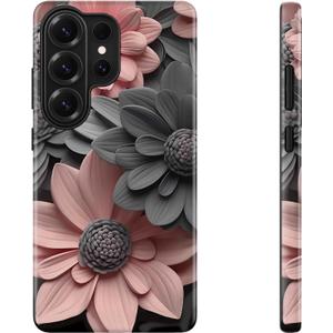 DEENAKIN for Samsung Galaxy S26 Ultra Case,Cute Floral,Wireless Charging | Compatible with Magsafe, Dual-Layer Hard Shell + Silicone, Shockproof Protective Phone Cover for Women Girls