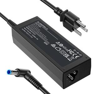 FUNNYERA Compatible with HP Laptop Charger 65W 45W Computer Smart Blue Tip Power Adapter