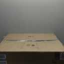 SpaceAid Slim Laundry Hamper with Lid, 60L Narrow Clothes Basket Bin with Bamboo Handles, Skinny Tall Collapsible Hamper for Bedroom, Bathroom, Dorm, Laundry Room - Beige