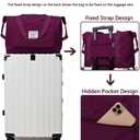 Large Capacity Foldable Travel Bag, Expandable Waterproof Carry on Bag, Dry and Wet Separation Spor Duffel Bags