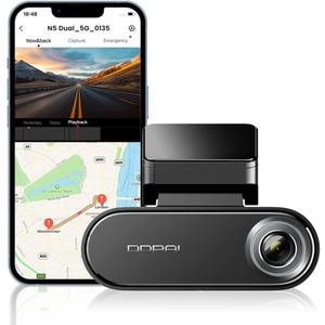DDPAI 4K Car Dash Cam Front 2160P Dashcam Built-in 32G eMMC Voice Control ADAS 5G WiFi GPS G-Sensor with APP Control Night Vision 24 Hours Parking Monitor Support 512GB TF Card, N5