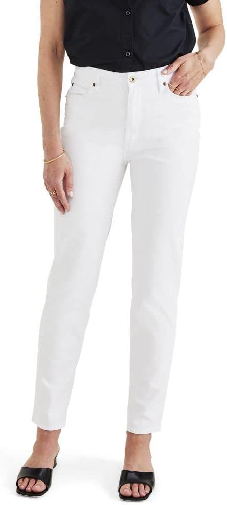 Dockers Women's Dockers Women's Slim Fit High Rise Jean Cut Pants (30, Lucent White)
