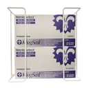 1 Each | Disposable Glove or Tissue Box Holder, Double (2-Box) Glove Rack, Wall Mounted Universal Box Holder, for Larger Sized Boxes, White - 1 Glove Rack