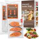 Reusable Vacuum Sealer Bags for Food  30 Small (8 x 10 in) For Elxis Vacuum Sealer (Without Vacuum Sealer)