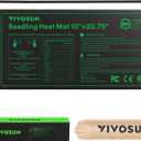 VIVOSUN 10"x20.75" Seedling Heat Mat with Built-in Temperature Controller, UL & MET-Certified Waterproof Plant Heating Pad for Germination, Hydroponics, Brewing, Breeding, and Greenhouses