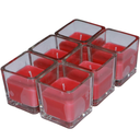 Candles 2.5 Oz 8 Pack Red