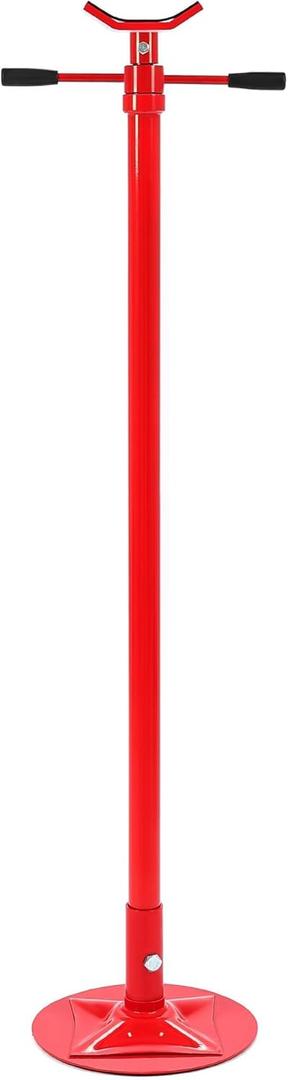 KUAFU Underhoist Support Stand 3/4 Ton Capacity 11.75 inch Base Dimeter Lifting from 53.75" - 80.25" Wide Jack Stand Supports Vehicle Components