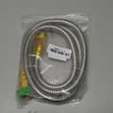 YANWOO 304 Stainless Steel 6ft Short Garden Hose with Female to Male Metal Connector, Flexible & Lightweight Water Hose (6ft)