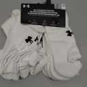 Under Armour Calcetines unisex de algodn de entrenamiento para adultos (6 pares) ((100) blanco, blanco y negro)