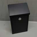 Diggoo Secure Wall-Mounted Mailbox for Outside, Rust-Proof Steel Postbox with 3 Sets Numbers, Locking Donation/Suggestion Box with Keys, Collection Box with Drop Slot for Home, Office, Business