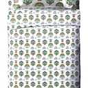 Jay Franco Kids Sheet Cartoon Set with Fitted, Flat Sheets & Pillow Cover - Ultra-Soft Bedding with Pillowcase for Room Decor, White - Mandalorian, 4 Piece Full