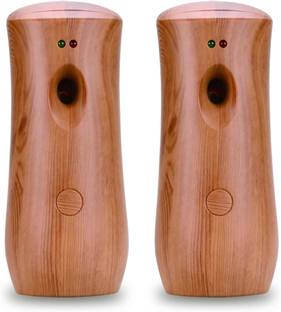Automatic Air Freshener Spray Dispenser Free Standing or Wall Mounted Automatic Aerosol Spray Dispenser for Home, Indoor, Bathrooms, Offices, Hotels and Commercial Places (Z-03) (Wood-001)