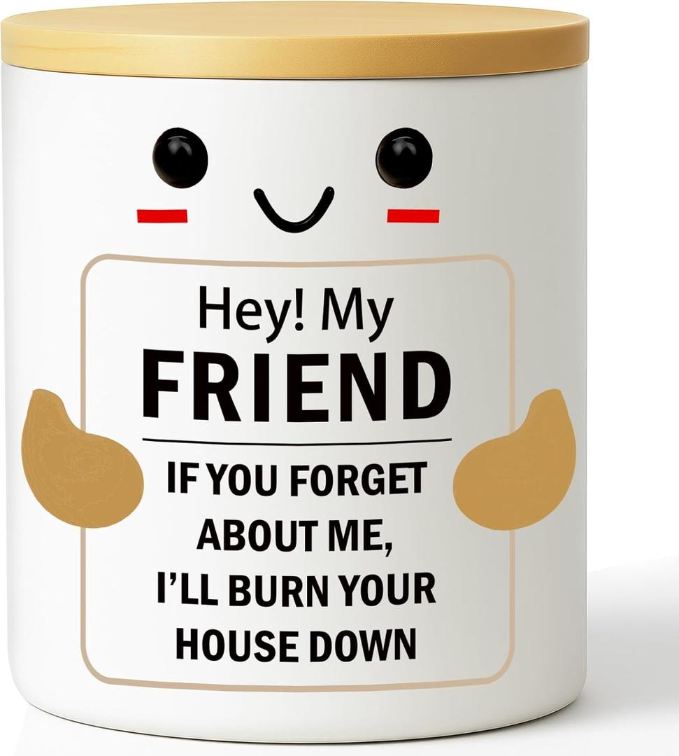 Best Friend Candle Gifts for Women Birthday Friend Cool Gag Gift for Her Best Friends, BFF, Coworkers, Sisters, Brothers, Gag Candles Humor for Appreciate Friendship Candle for Friends