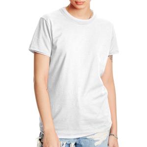 Hanes Women's Perfect-T Crewneck T-Shirt, Lightweight Cotton Short Sleeve Tee for Women (White, S)