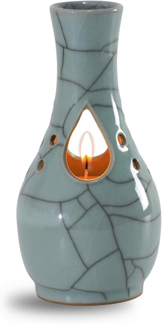 Zovie Scented Candle, Aromatherapy Candles, Gifts for Women, Gifts for Birthday, Christmas, Thanksgiving, Mother's Day, Porcelain Vase Gift Box, Soy Wax, 8 oz, 45h Burning Time, Vase, Blue China Vase