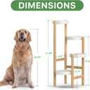 Wisuce Bamboo Plant Stands Indoor, 4 Tier Tall Corner Plant Stand Holder & Plant Display Rack for Outdoor Garden Indoor Home (4 Tier -2)