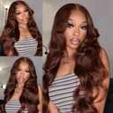 30 32 34 inch Color #4 Human Hair Bundle Chocolate Brown Body Wave 3 Bundles 10A Real Brown Body Wave Human Hair Extensions #4 Color 150g