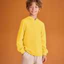Haloumoning Boys Fashion Hoodies Kids Long Sleeve Hooded Sweatshirts 5-14 Years (Yellow)