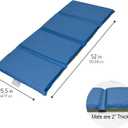 Children's Factory Nap Mats, 2 inch Thick Toddler Sleeping Mats for Preschools and Daycares, Comfortable and Soft 4 Section Folding Nap Pad