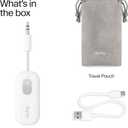 Twelve South AirFly SE | Bluetooth Wireless Audio Transmitter Adapter for AirPods/Headphones, 20+ Hr Battery, Works with 3.5mm aux Jacks on Airplanes, TVs, Gym Equipment, and Travel (White)