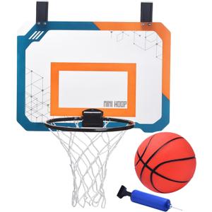 Mini Basketball Hoop Set  Foldable Basketball Hoops for Kids Age 3+ & Adults, Over The Door Indoor & Outdoor, Dorm Games, Room, Bedroom or Office - with Small Basketball Toy & Pump