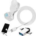 UKCOCO Auto Clicker for Phone Screen - Automatic Screen Clicker with Micro USB to USB Adapter Kit, Portable Gaming Accessory for Social Media Likes, Video Live Streaming & Tapping Games, White