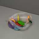 8 oz Plastic Containers with Lids, 12 Pack Stackable Small Freezer Container, Reusable Clear Food Storage Meal Prep Containers for Snack Fruit, Microwave & Dishwasher Safe, with Pen & Brush