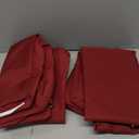 Outdoor Cushion Covers Replacement, 3 Pack Waterproof Patio Seat Cushion Cover Fit for 4-Seater Wicker Rattan Conversation Set Loveseat Chair Couch Furniture, Cover Only, 38x19x2,19x19x2,Burgundy