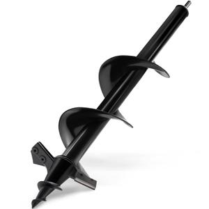SYITCUN Auger Drill Bit for Planting - 4"X16" Heavy-Duty Auger Post Hole Digger for Fence - 3/8" Hex Drive Drill